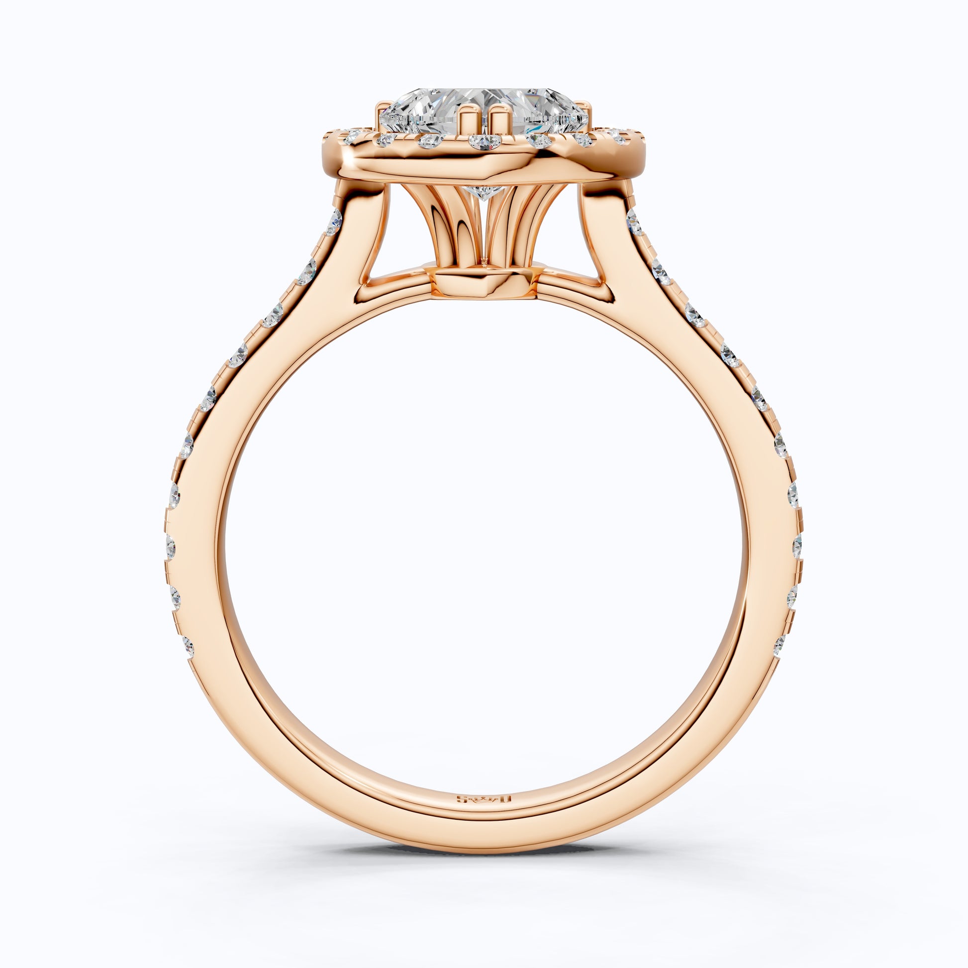 Heart Cut Halo Pave Anniversary Ring For Wife Perfect Innovation