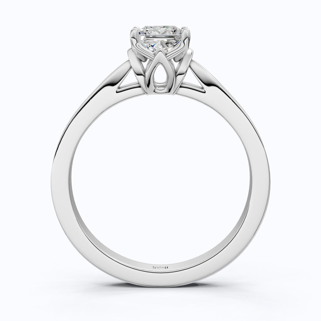 0.50 CT Princess Cut Lab Grown Diamond Solitaire Engagement Ring in 14K Yellow Gold, Anniversary Gift, Ring For Women, Handmade Jewelry, Everyday Jewelry