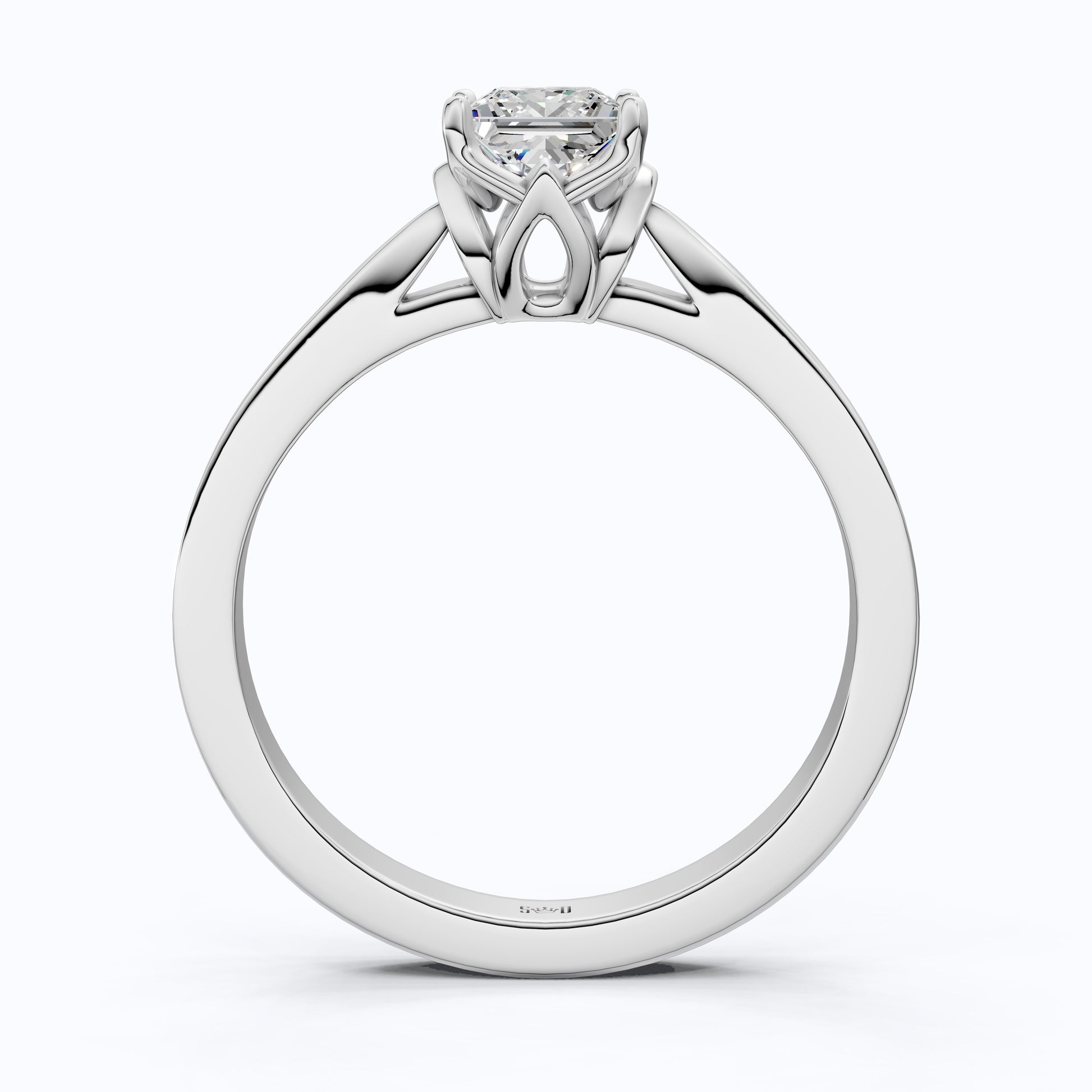 0.50 CT Princess Cut Lab Grown Diamond Solitaire Engagement Ring in 14K Yellow Gold, Anniversary Gift, Ring For Women, Handmade Jewelry, Everyday Jewelry