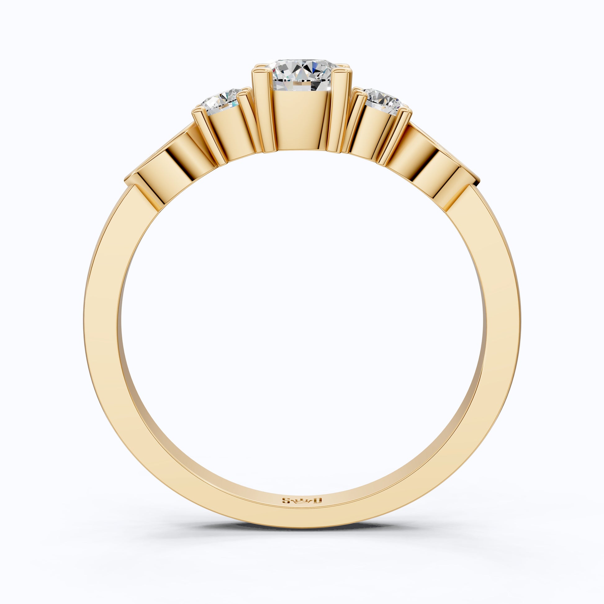 Dainty Round Cluster Casual Engagement Ring in 14K Solid Gold, 0.47 TCW Round Cut Lab Created Diamonds, Birthday Gift For Her, Daily Wear Ring