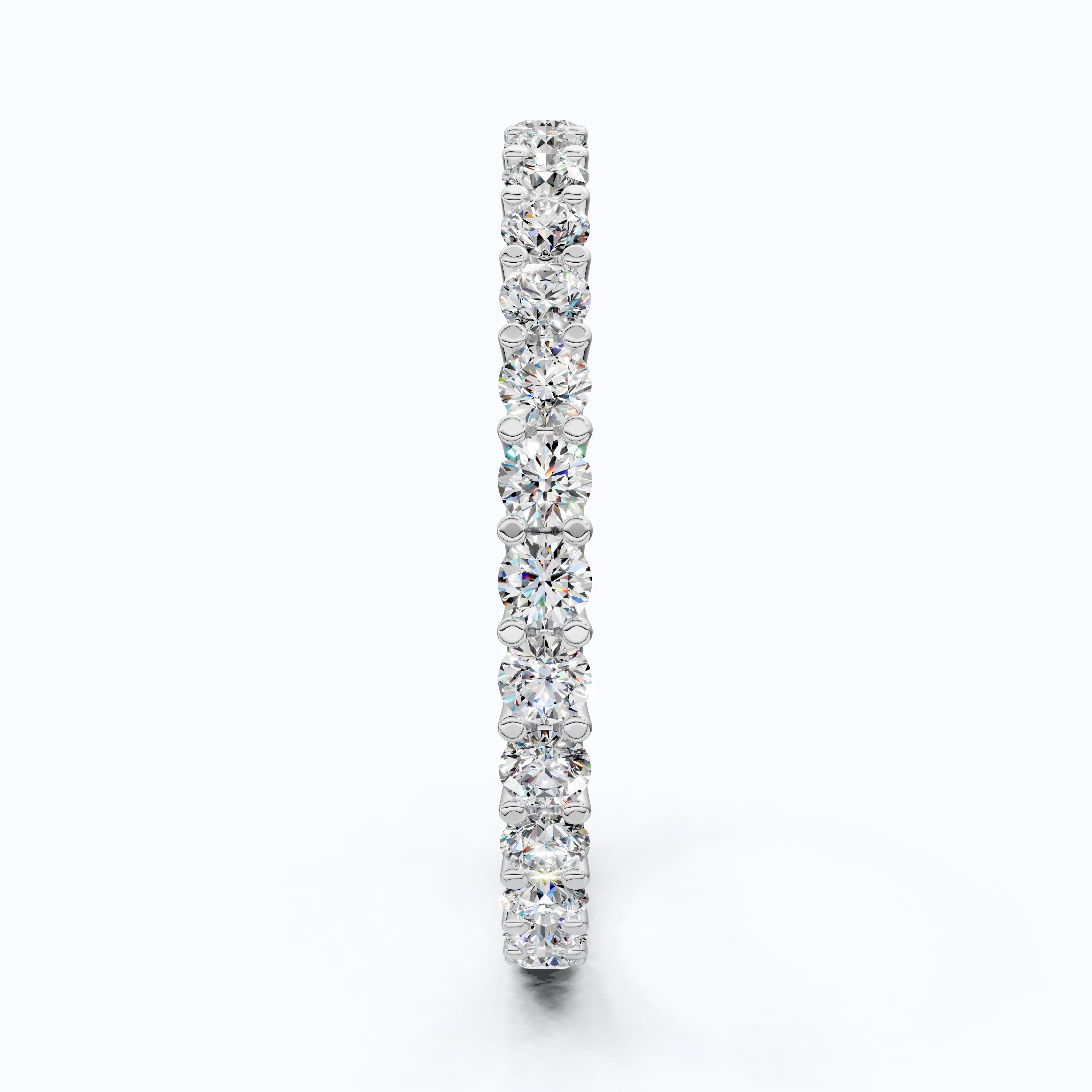 Sparkling Full Eternity Wedding Band in 14K Solid Gold, 1.20 TCW Round Cut Lab Created Diamonds, Bridal Jewelry, Anniversary Gift for Her