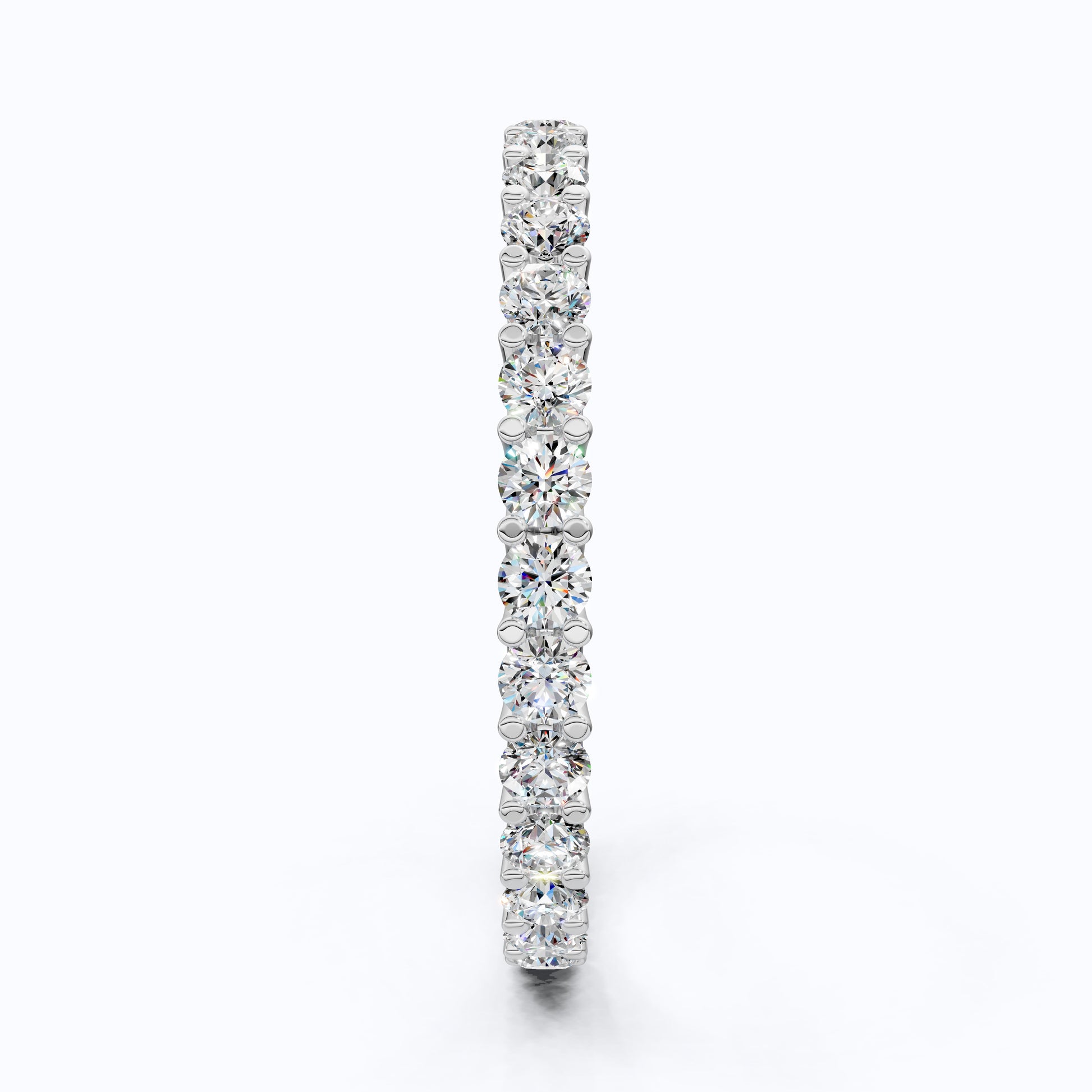 Sparkling Full Eternity Wedding Band in 14K Solid Gold, 1.20 TCW Round Cut Lab Created Diamonds, Bridal Jewelry, Anniversary Gift for Her