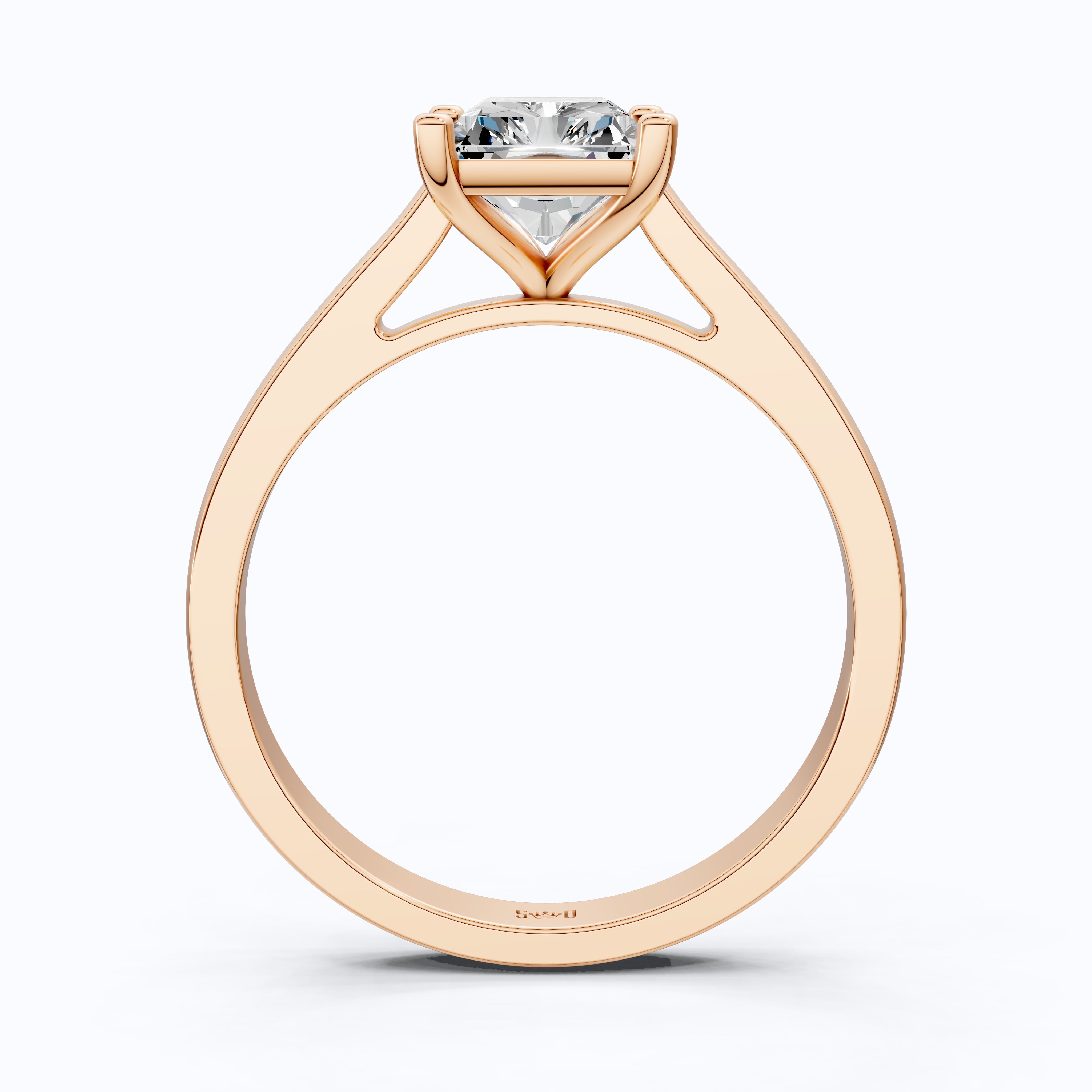 Timeless Radiant Solitaire Engagement Ring in 14K Solid Gold, 2.00 CT Radiant Cut Lab Grown Diamond, Handmade Fine Jewelry, Anniversary Gift for Women