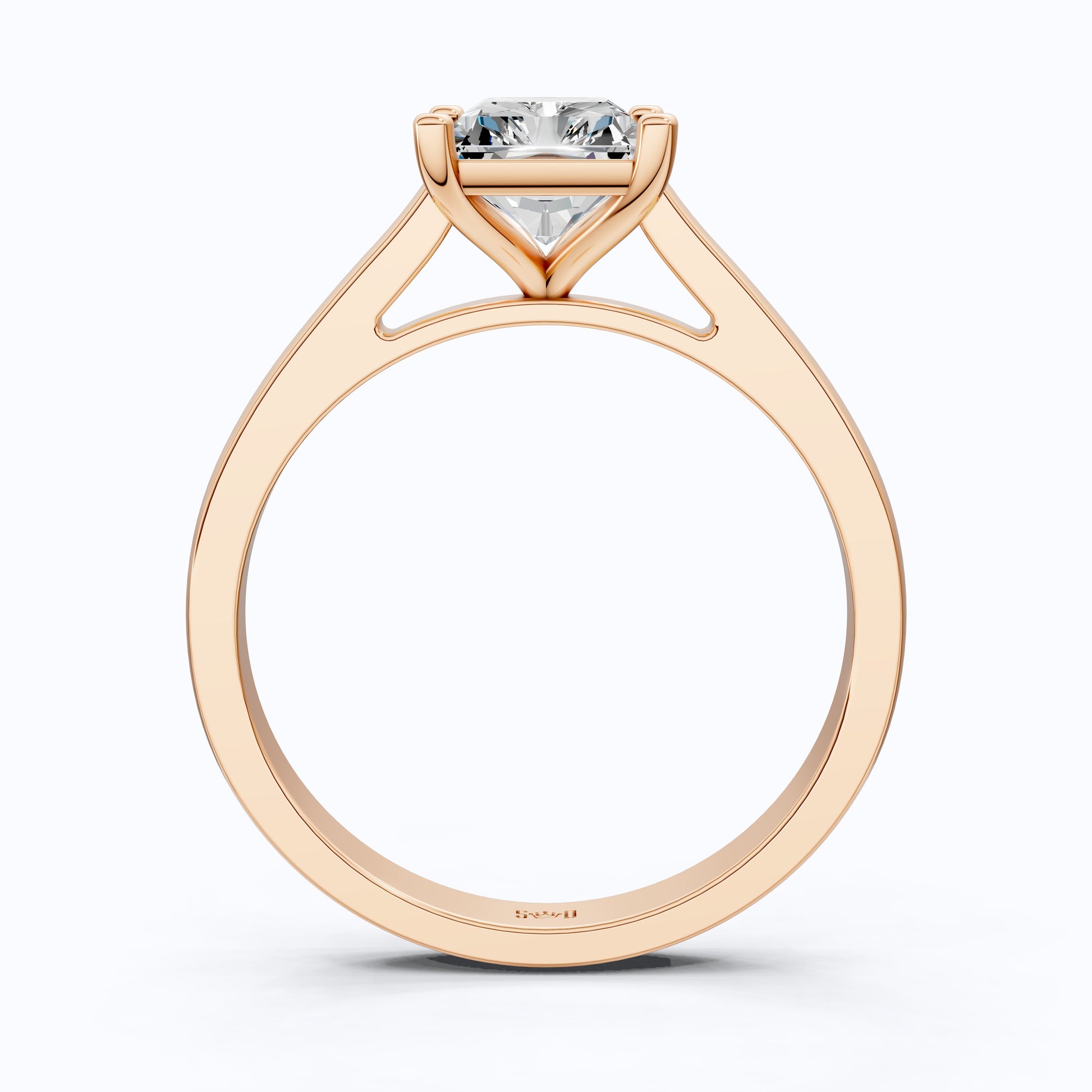 Timeless Radiant Solitaire Engagement Ring in 14K Solid Gold, 2.00 CT Radiant Cut Lab Grown Diamond, Handmade Fine Jewelry, Anniversary Gift for Women