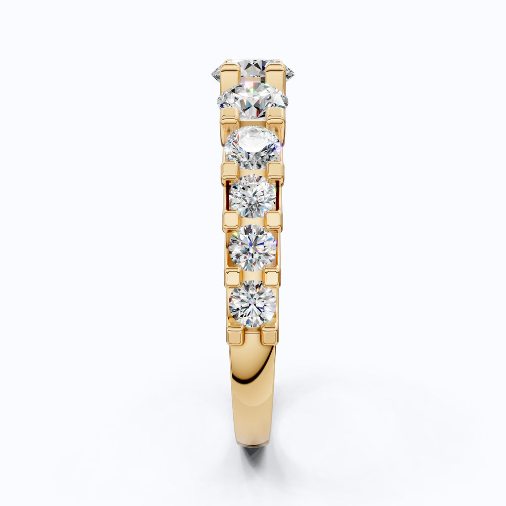 14K Yellow Gold Unique Engagement Ring, Wedding Band, Trending Gift for Her, Handmade Jewelry