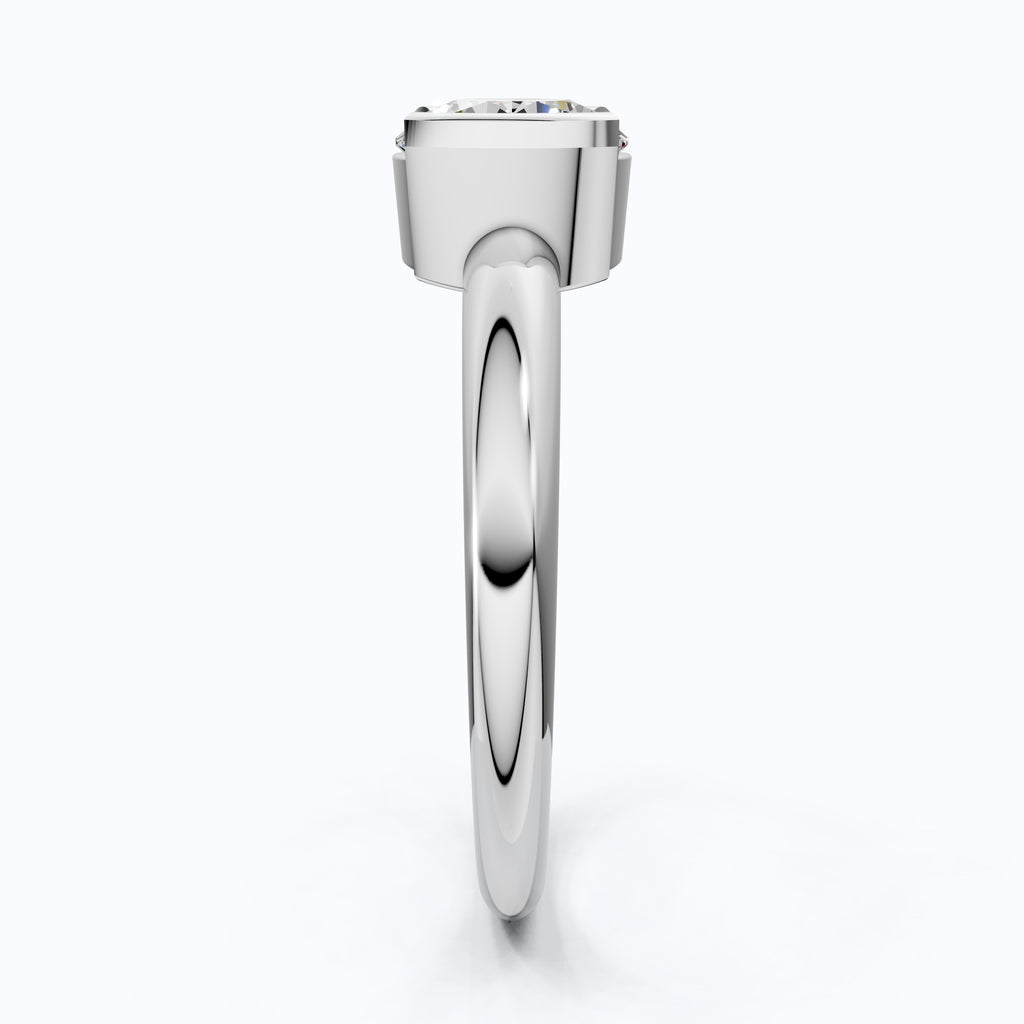 1.00 CT Round Cut Solitaire Engagement Ring in Lab Grown Diamond - 14K Solid Gold, Anniversary Gift For Women, Daily Wear Ring