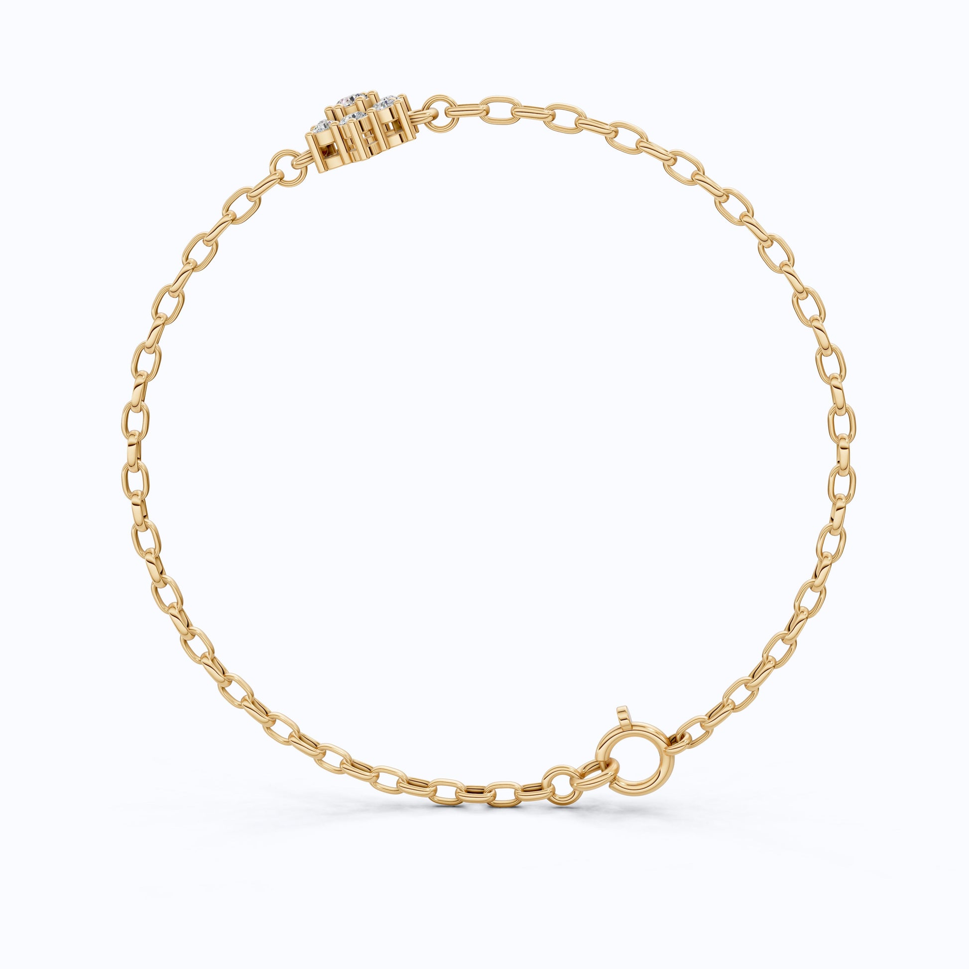 Nature Inspired Flower Band in 14k Solid Gold, 0.28 TCW Round Cut Lab Created Diamond, Delicate Wedding Band, Gift for Her Bridal Set