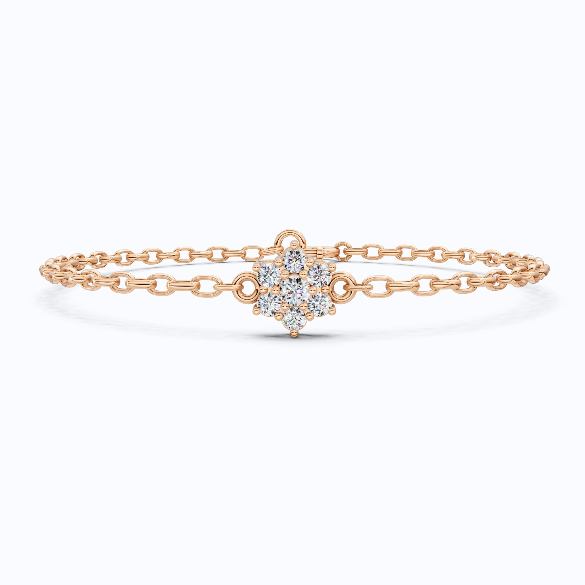Nature Inspired Flower Band in 14k Solid Gold, 0.28 TCW Round Cut Lab Created Diamond, Delicate Wedding Band, Gift for Her Bridal Set
