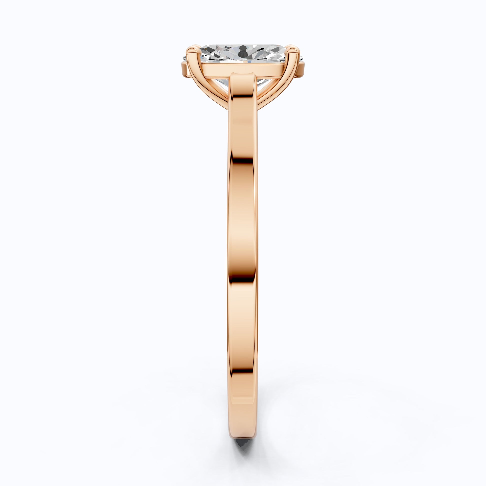 Classic Solitaire Engagement Ring in 14K Solid Gold, 0.50 CT Oval Cut Lab Grown Diamond, Promise Ring, Anniversary Gift for Wife, Everyday Ring