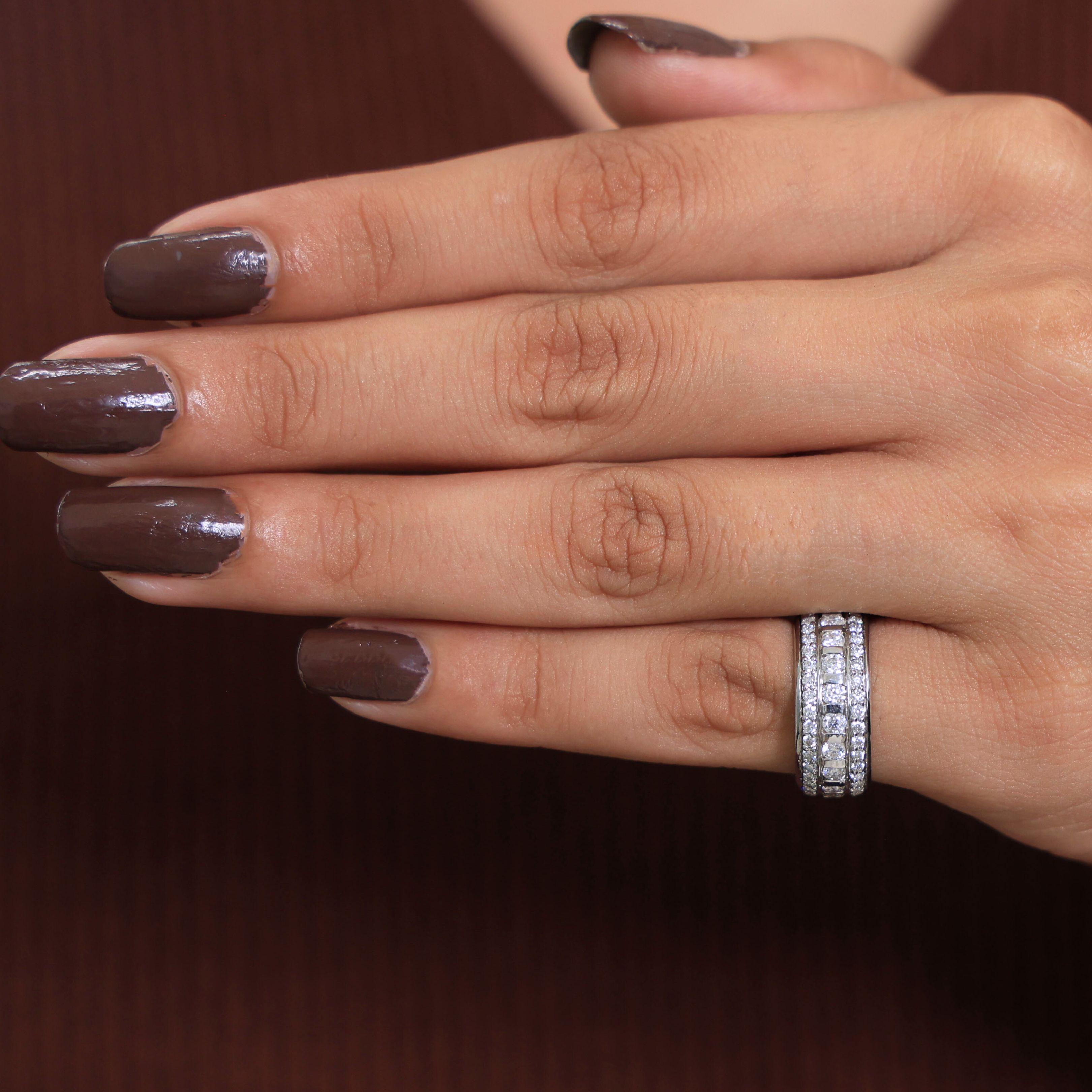 Contemporary Triple Row Eternity Wedding Band in 14K Solid Gold, 1.89 TCW Round Cut Lab Grown Diamonds, Promise Ring, Bridal Jewelry, Everyday Ring