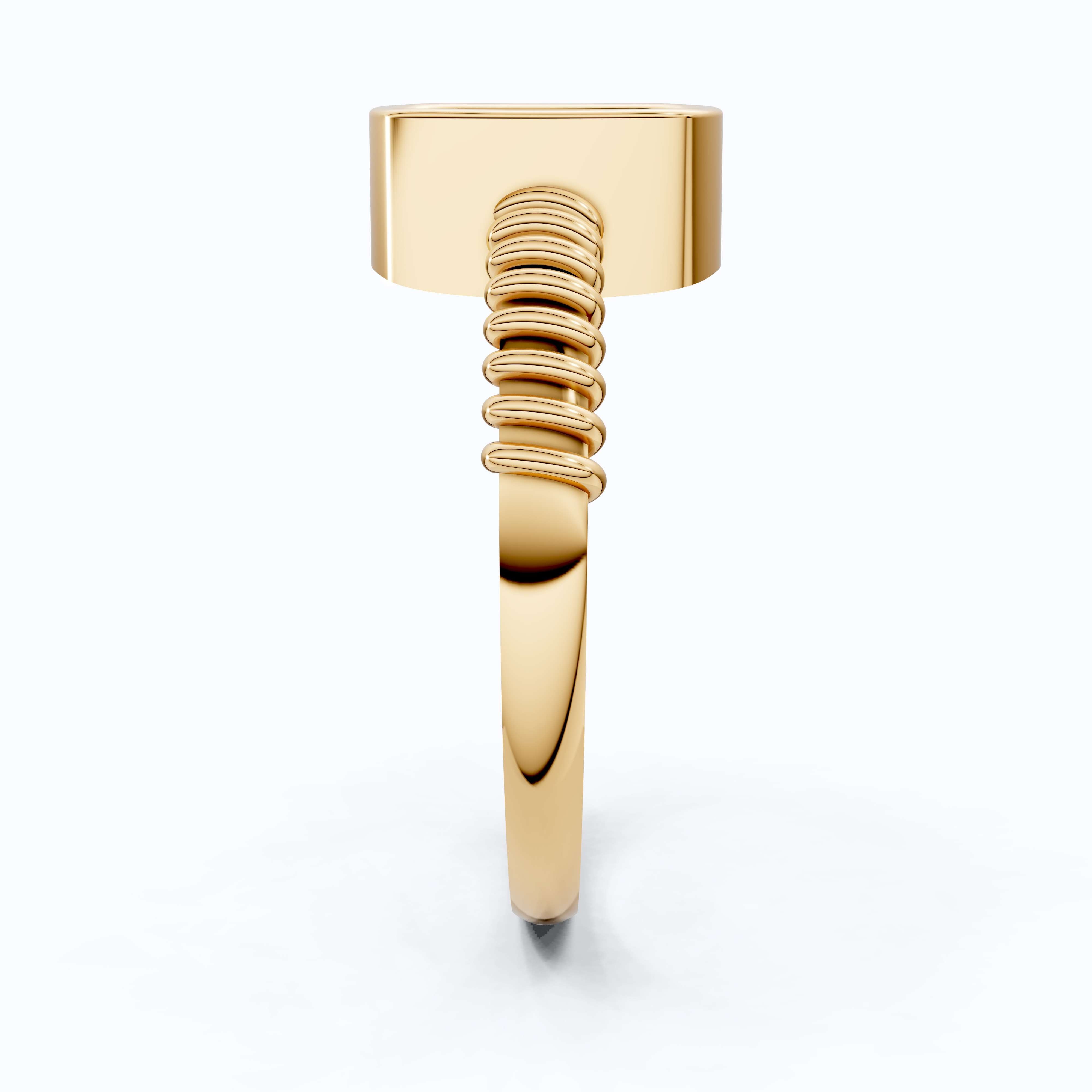 Cluster Oval Pavé Textured Band Engagement Ring in 14k Solid Gold, 0.08 TCW Round Cut Lab grown diamonds, Promise Ring, Wedding Gift for Her