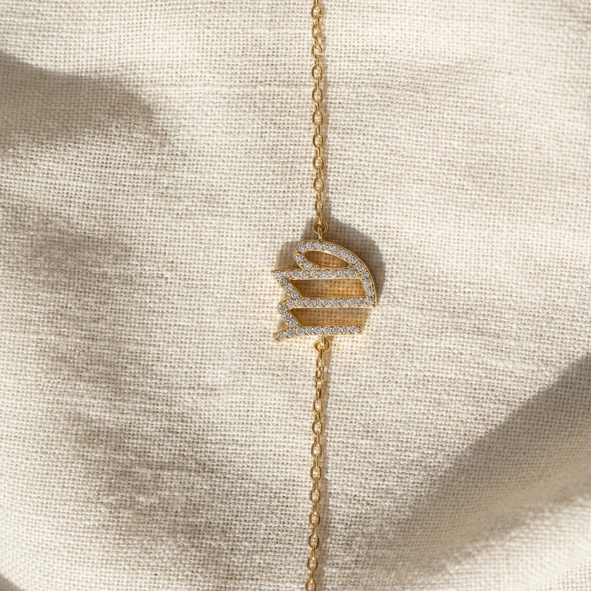 Virgo Sign Elegant Link Chain Bracelet in 14k Rose Gold, 0.46 TCW Round Cut Lab Grown Diamonds, Personalized Friendship Jewelry, Birthday Gift for Her