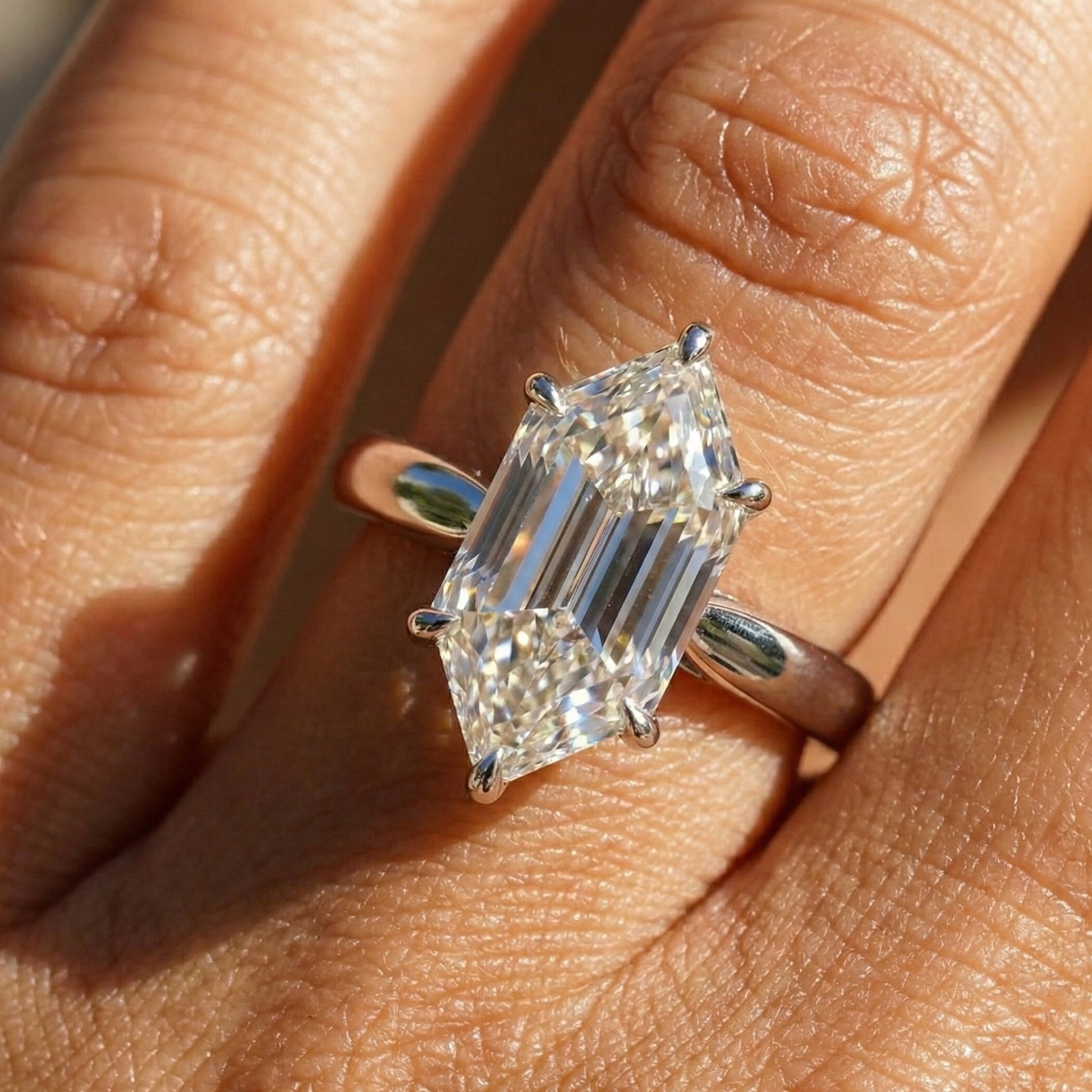 10.00 CT Dutch Marquise Cut Solitaire Knife Edge Engagement Ring in Lab Diamond – 14K Solid Gold, Anniversary Gift for Wife, Everyday Unique Ring