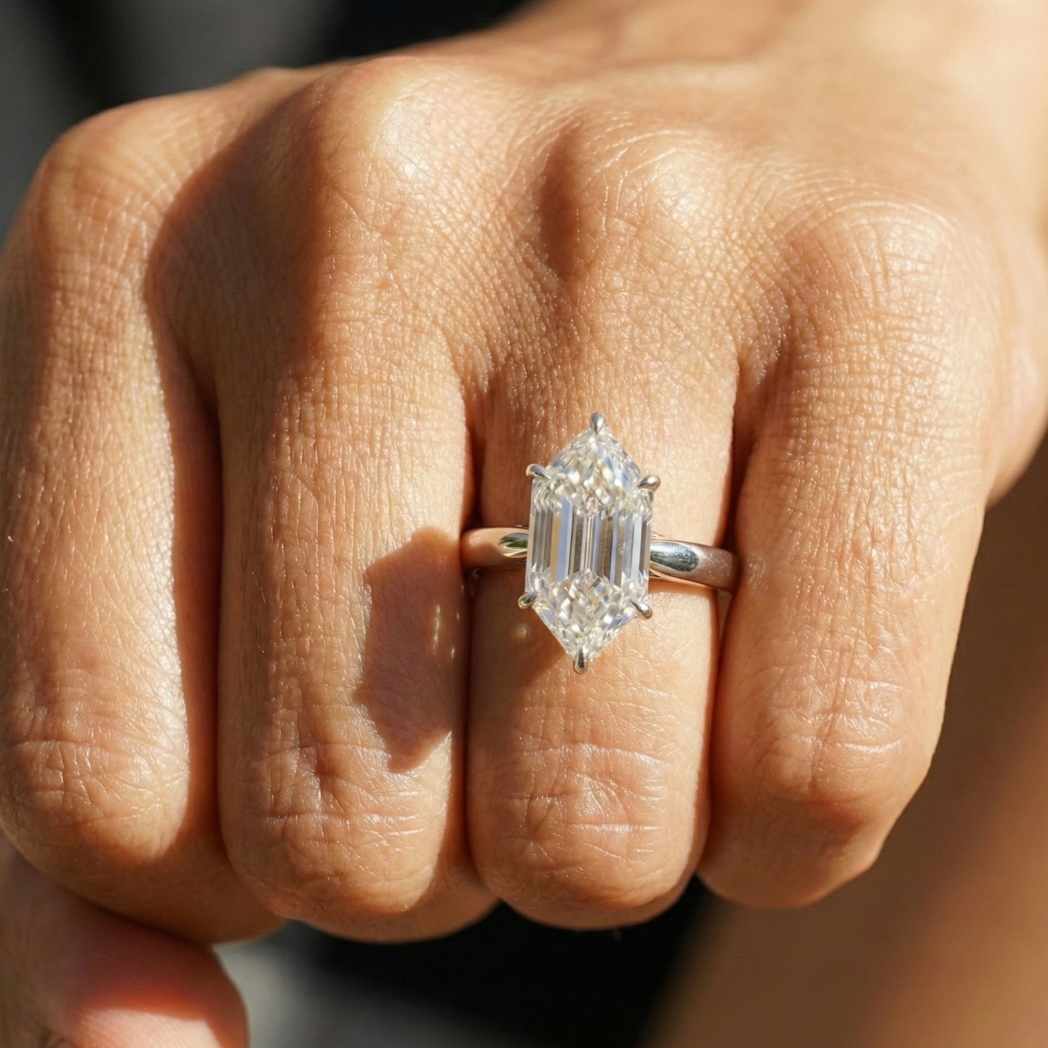 10.00 CT Dutch Marquise Cut Solitaire Knife Edge Engagement Ring in Lab Diamond – 14K Solid Gold, Anniversary Gift for Wife, Everyday Unique Ring