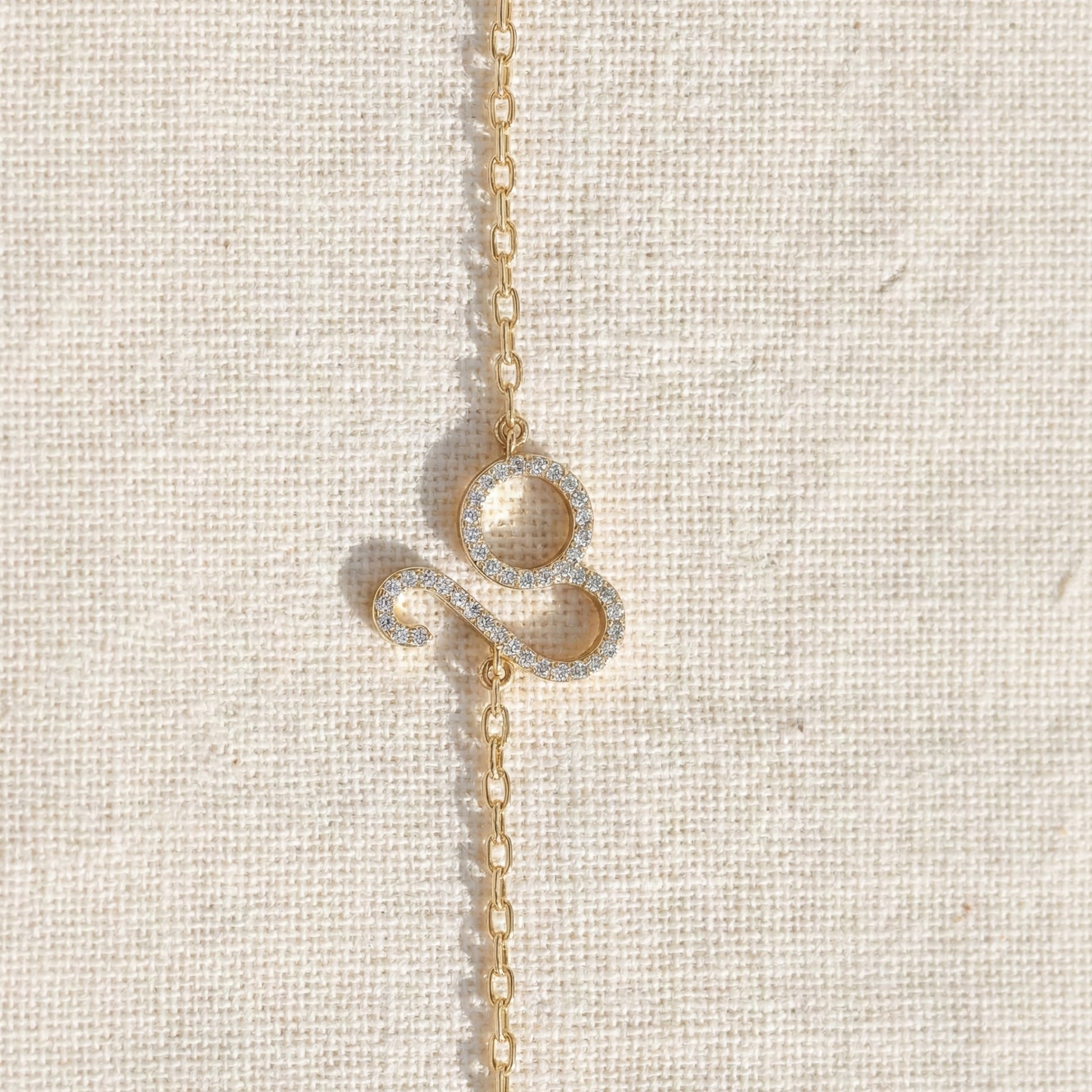 Chic Leo Zodiac Sign Bracelet in 14k Solid Gold, 0.43 TCW Round Cut Lab Grown Diamonds, Stacking Charm, Astrology Gift for Her