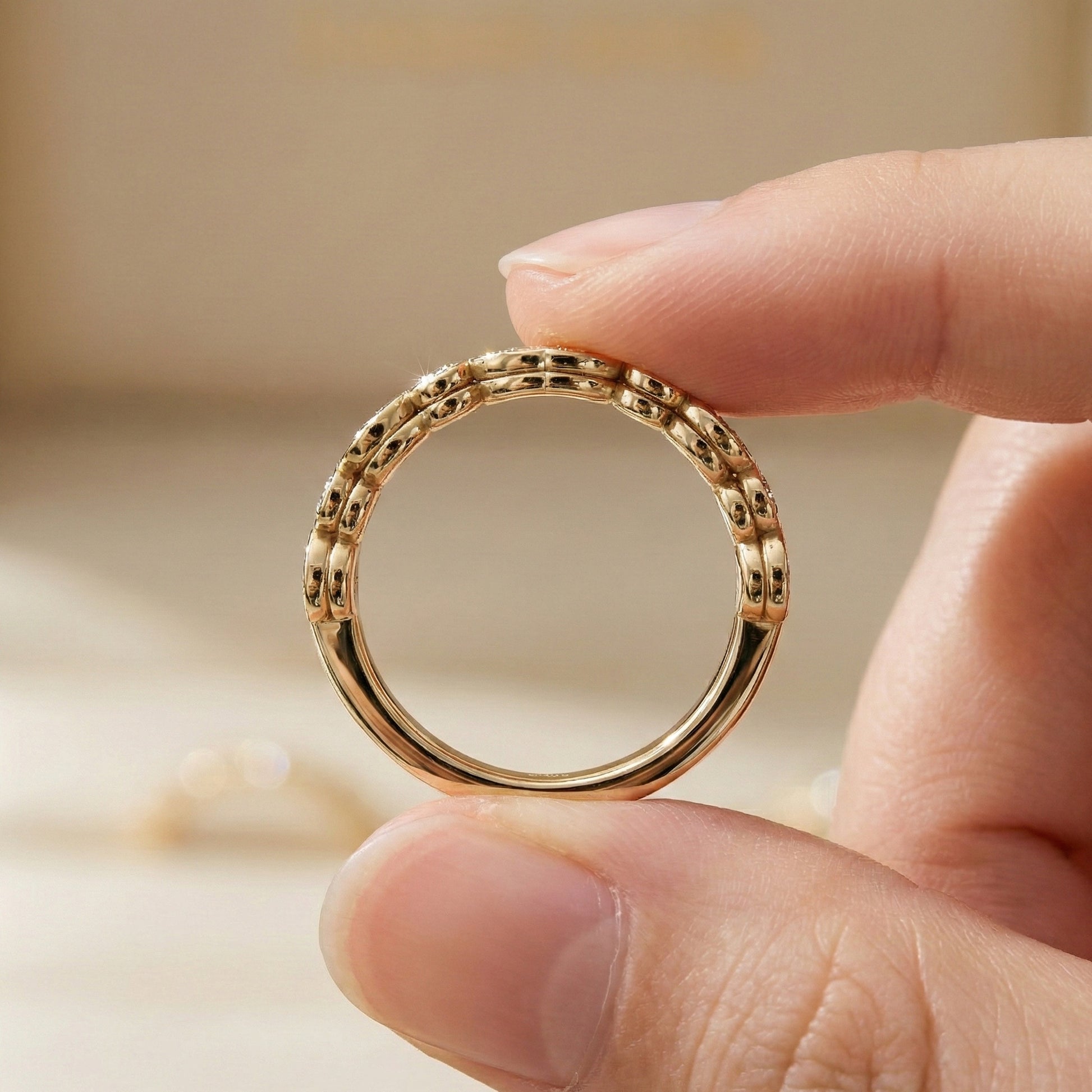 Vintage Marquise Eternity Wedding Band in 14K Solid Gold, 0.65 TCW Round Cut Lab Grown Diamonds, Propose Ring, Gift For Her