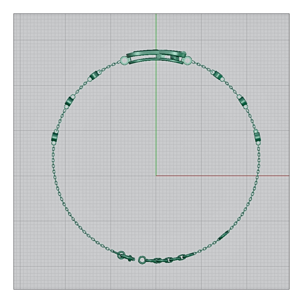 CAD Mock - Up: 3D custom Jewelry Design service Model of your own jewelry in Bracelets. - Shoora Designs