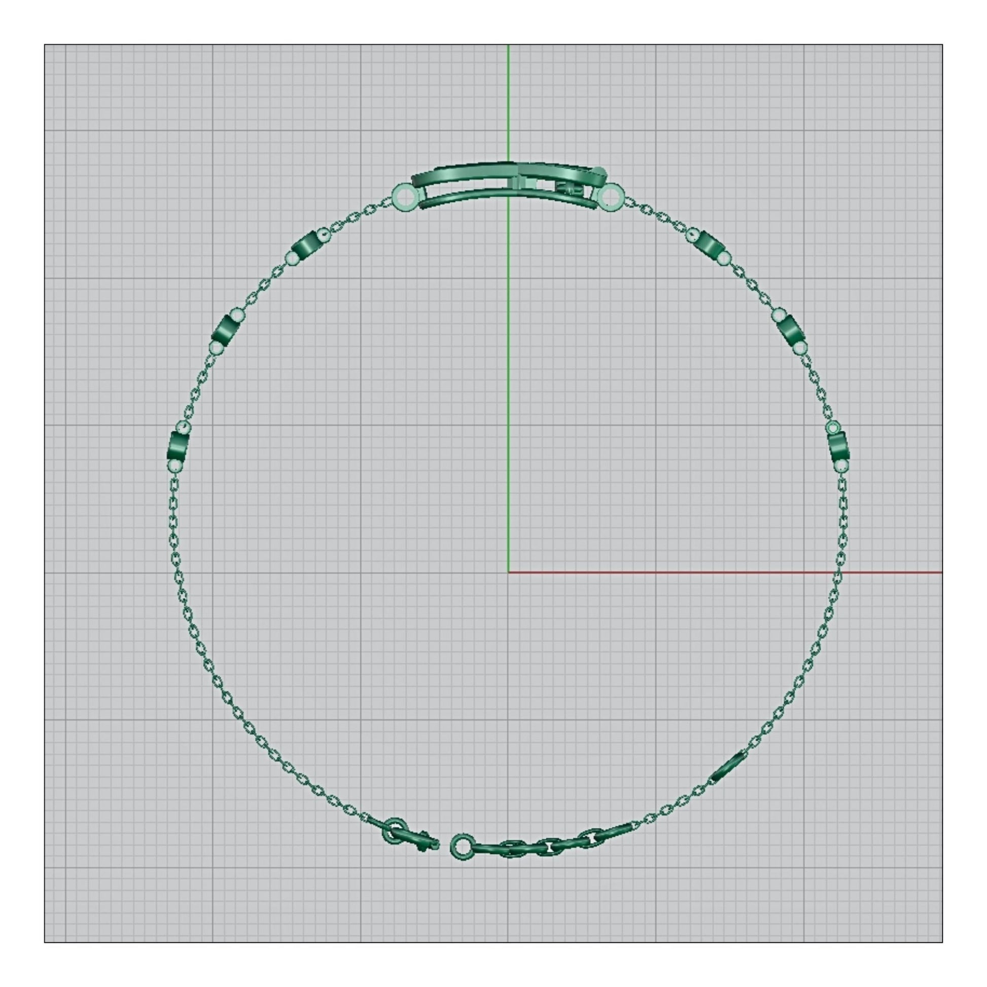 CAD Mock - Up: 3D custom Jewelry Design service Model of your own jewelry in Bracelets. - Shoora Designs