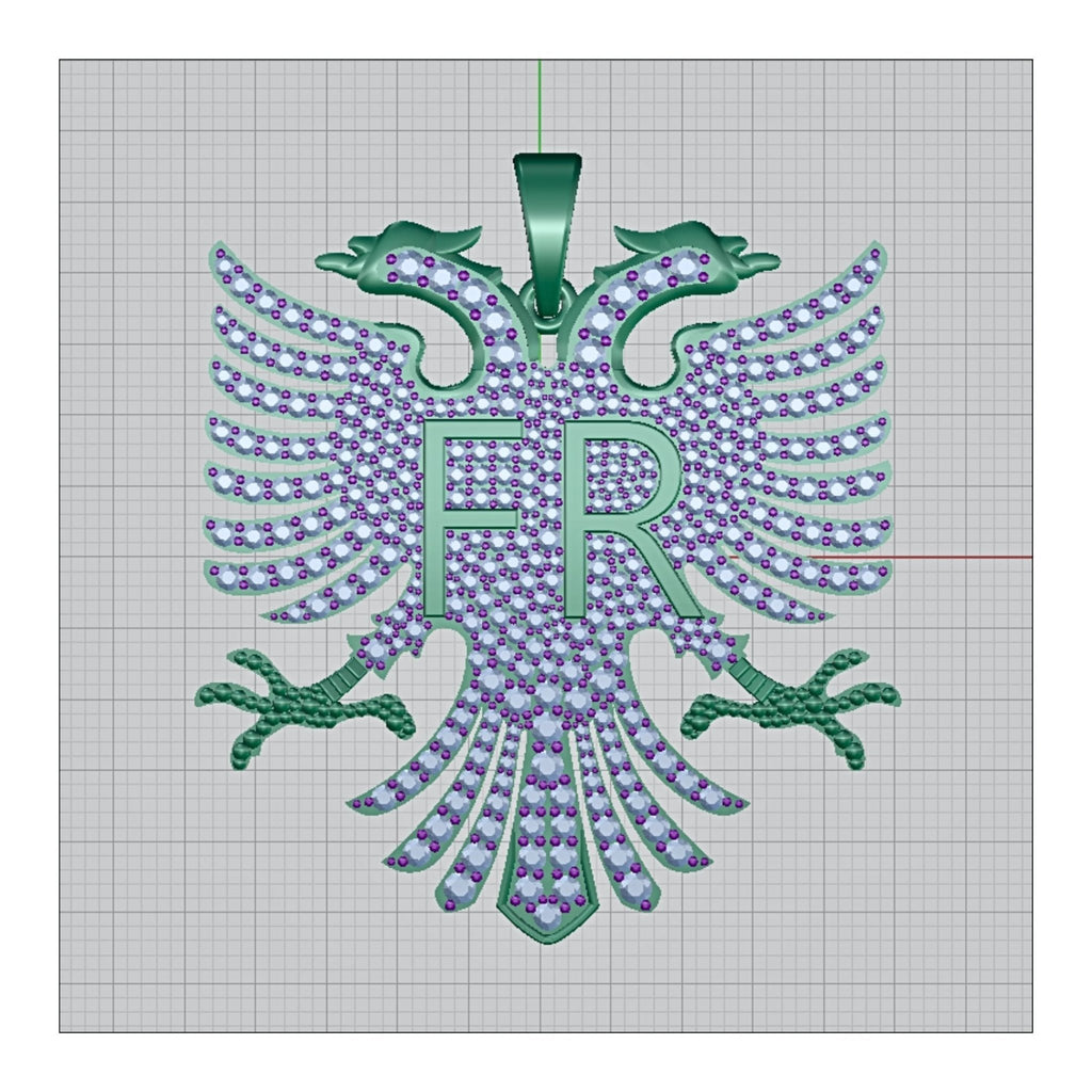 CAD Mock - Up: 3D custom Jewelry Design service Model of your own jewelry in Hip - Hops. - Shoora Designs