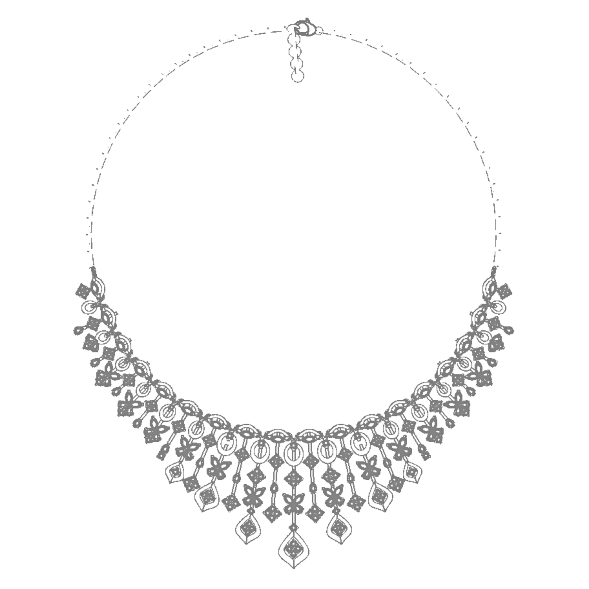 CAD Mock - Up: 3D custom Jewelry Design service Model of your own jewelry in Necklace. - Shoora Designs