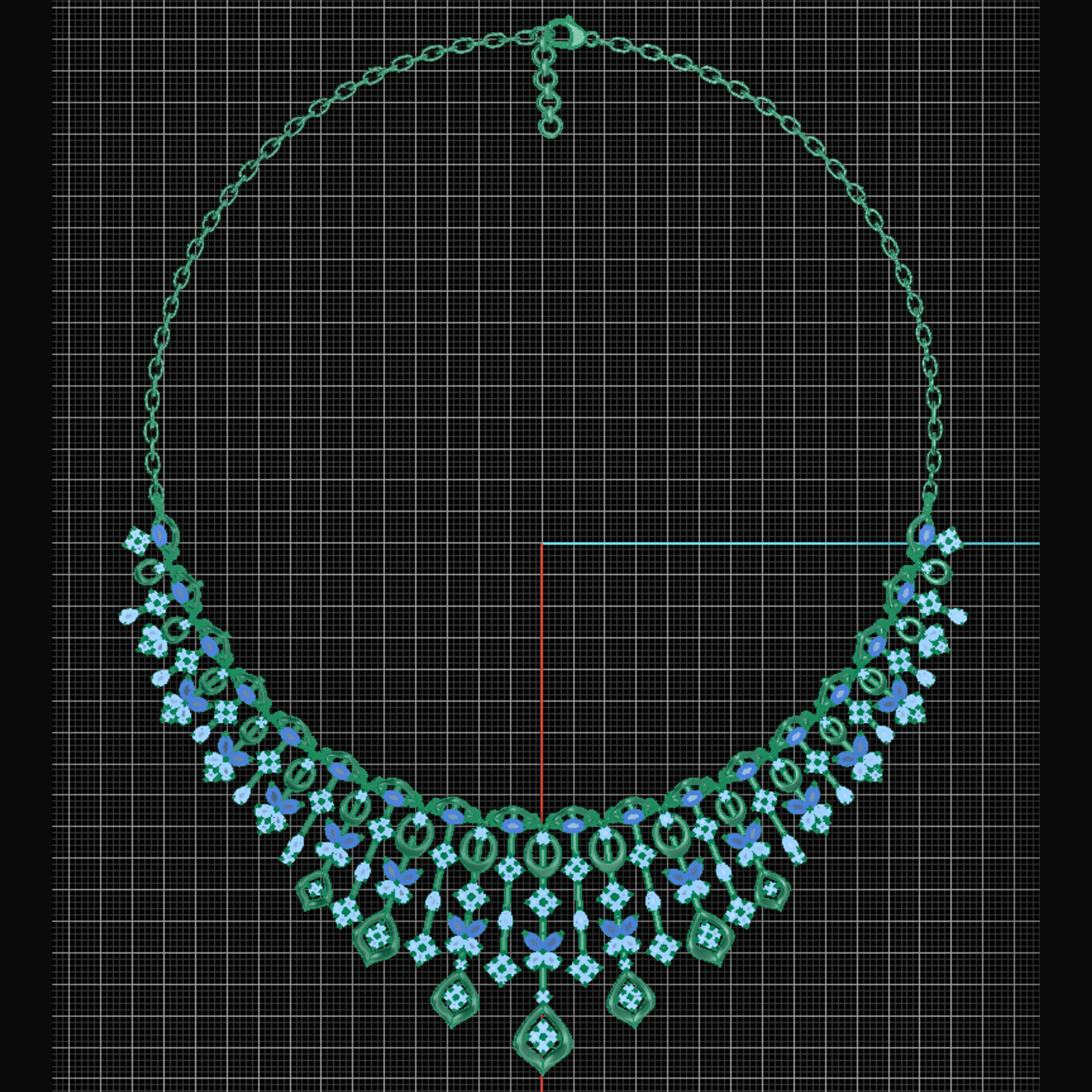 CAD Mock - Up: 3D custom Jewelry Design service Model of your own jewelry in Necklace. - Shoora Designs