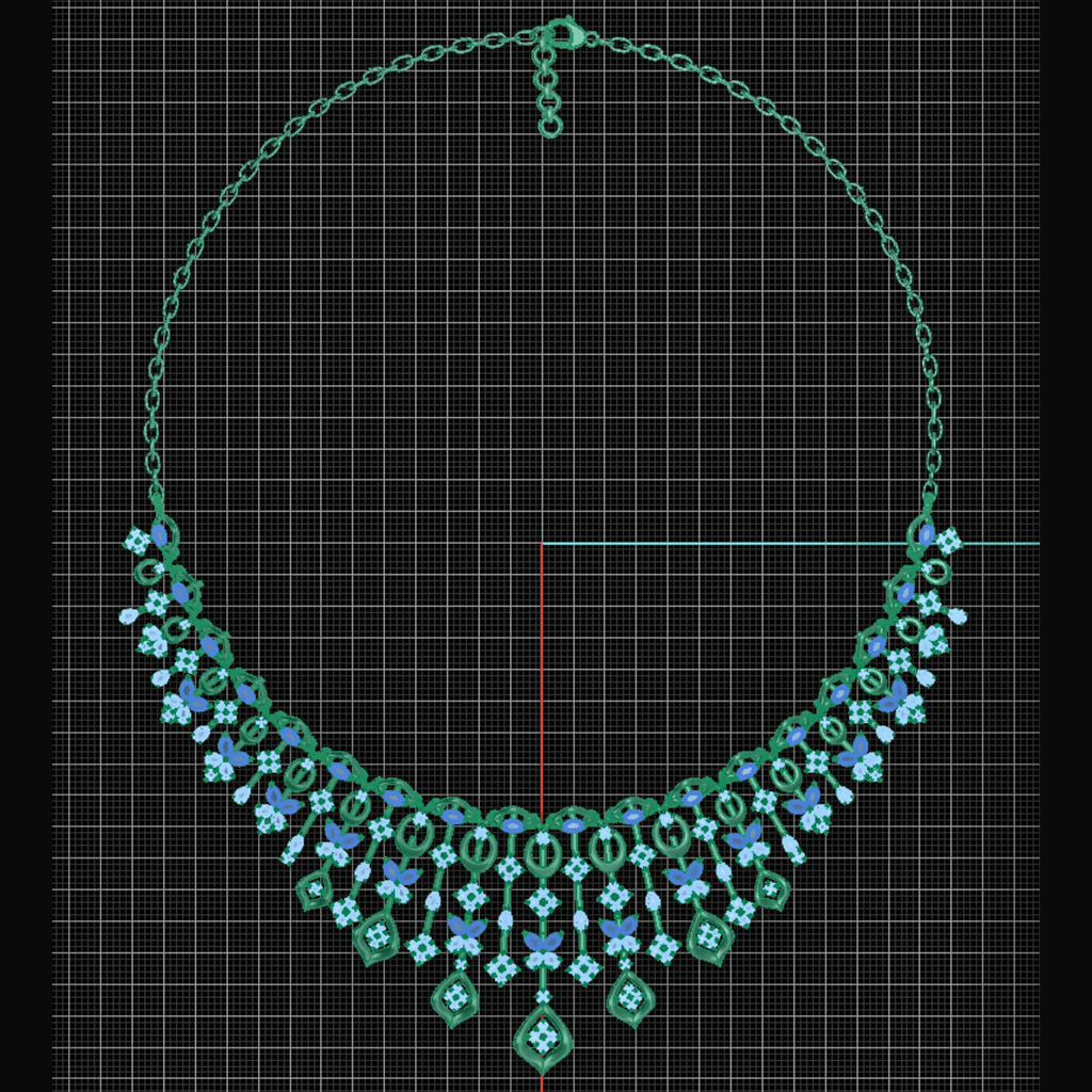 CAD Mock - Up: 3D custom Jewelry Design service Model of your own jewelry in Necklace. - Shoora Designs