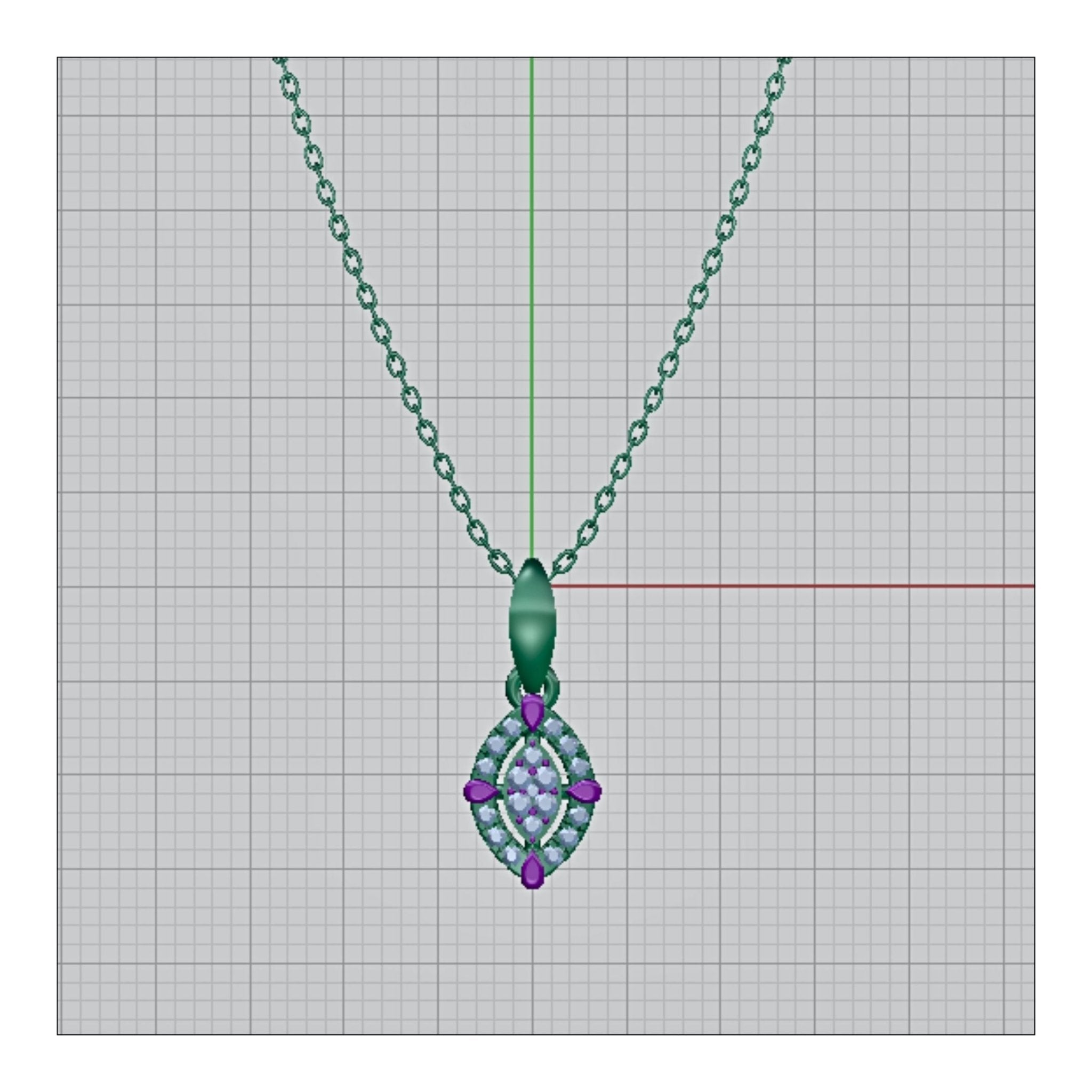 CAD Mock - Up: 3D custom Jewelry Design service Model of your own jewelry in Pendant. - Shoora Designs