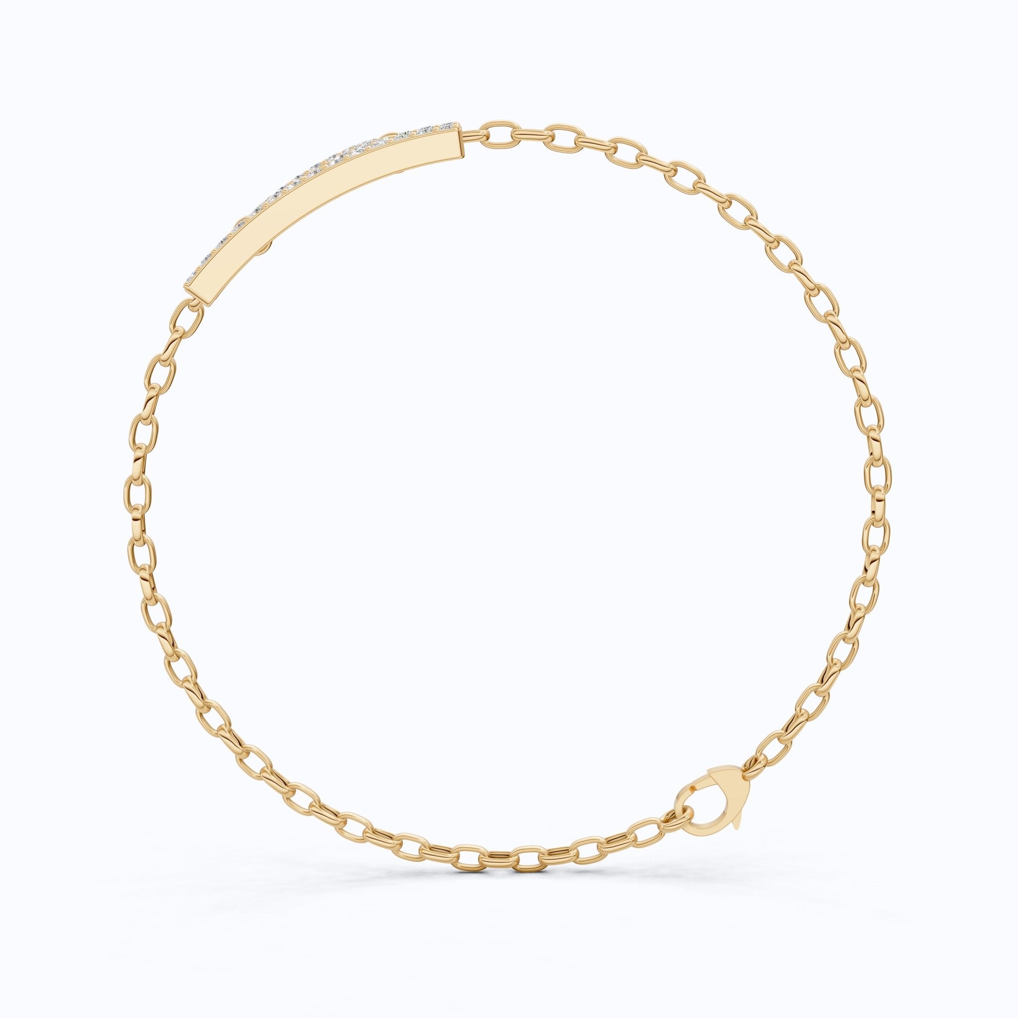 Libra Zodiac Sign Chain Bracelet in 14K Solid Gold, 0.42 TCW Round Cut Lab Created Diamonds, Dainty Chain, Gift for Her, Fashion Jewelry - Shoora Designs