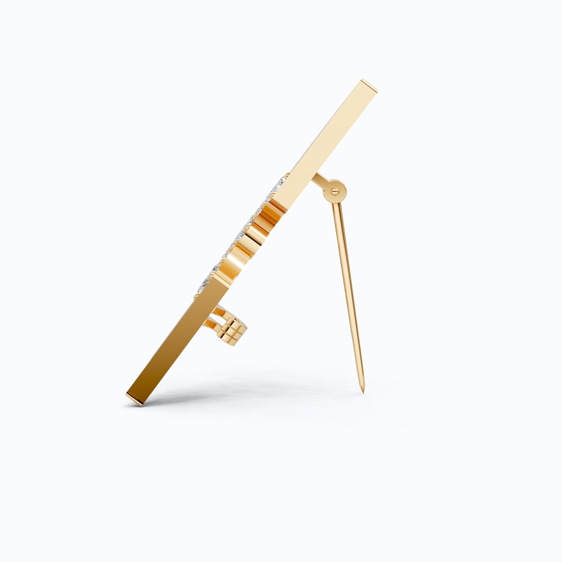 Majestic Eagle Wing Diamond Brooch in Lab Grown Diamond - 14k Solid Gold, Luxury Pin Jewelry, Gift for Her/Him - Shoora Designs