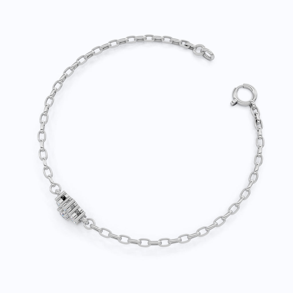 Nature Inspired Flower Band in 14k Solid Gold, 0.28 TCW Round Cut Lab Created Diamond, Delicate Wedding Band, Gift for Her Bridal Set - Shoora Designs