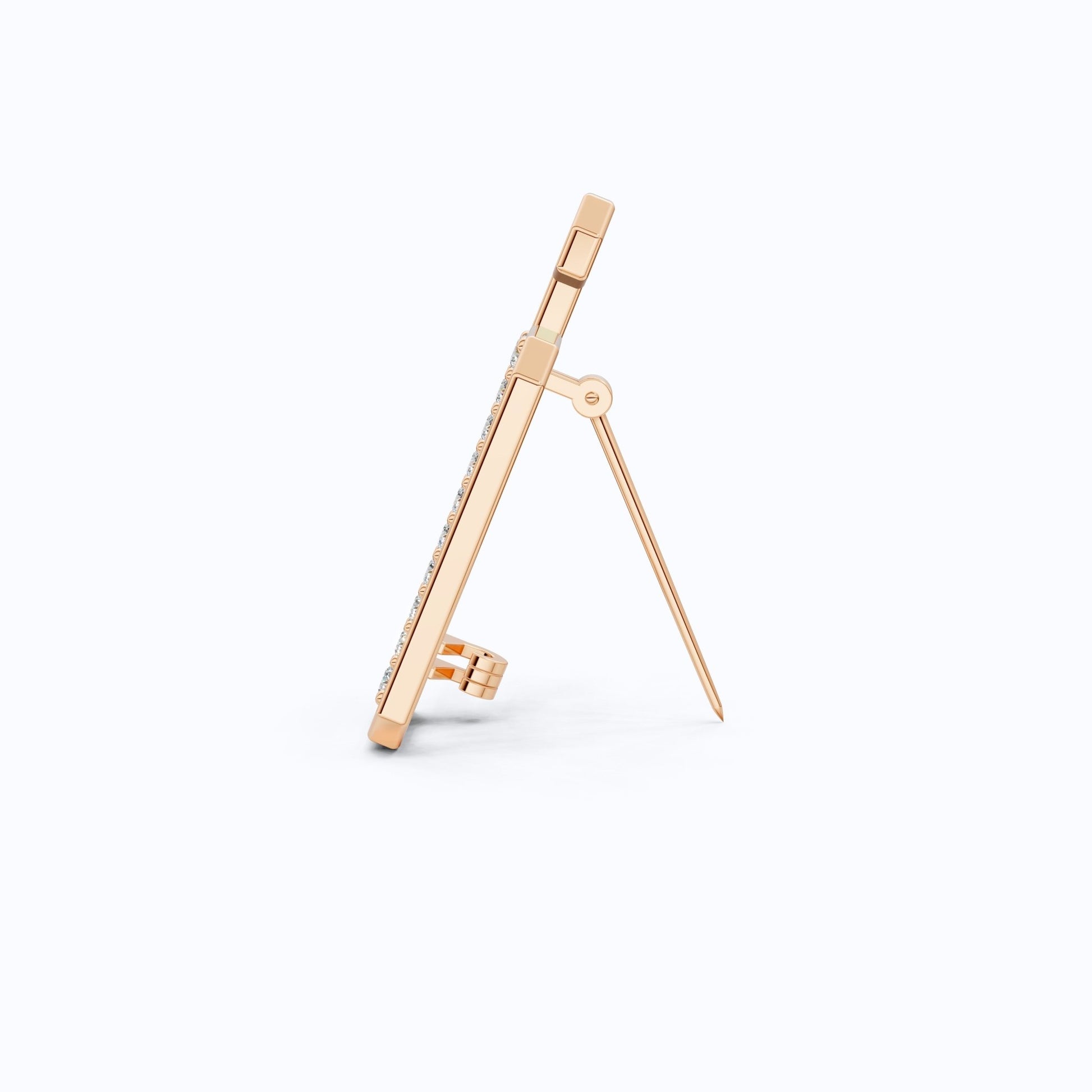 Personalized SD Monogram Brooch in 18K Gold, Custom Letter Brooch Accessories, Luxury Gift for Him - Shoora Designs