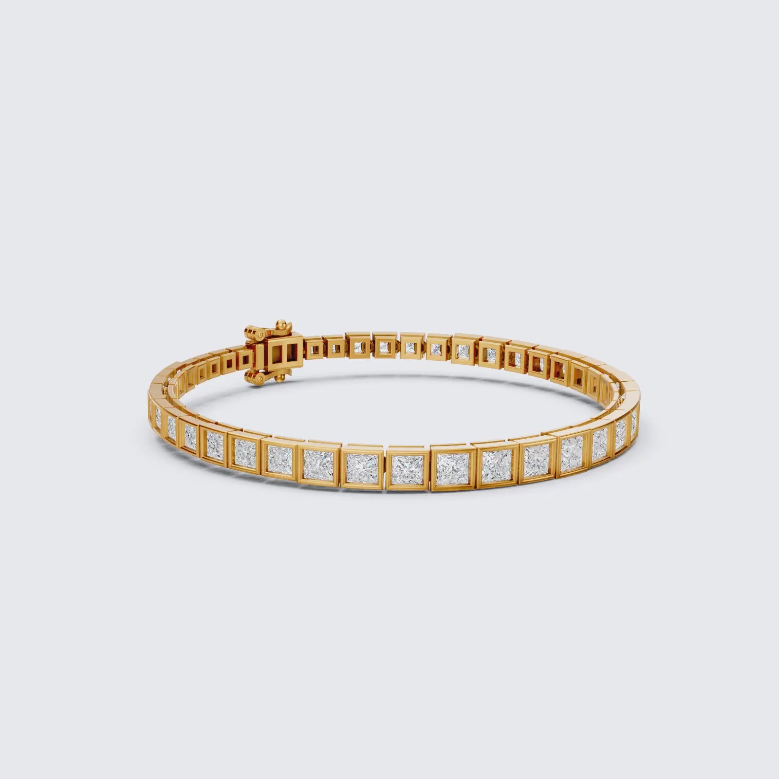 Princess Cut Lab Created Diamond Tennis Bracelet For Women