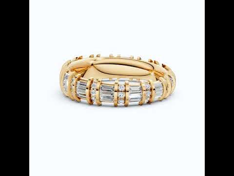 Sparkling Baguette Eternity Wedding Band in 14K Solid Gold, 1.89 TCW Baguette Cut Lab Created Diamonds, Birthday Gift for Her, Promise Ring