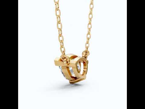 Pear Cut Solitaire Wedding Pendant in 18k Solid Gold, 2.50 CT Pear Lab Grown Diamond, Birthday Gift For Women, Handmade Jewelry