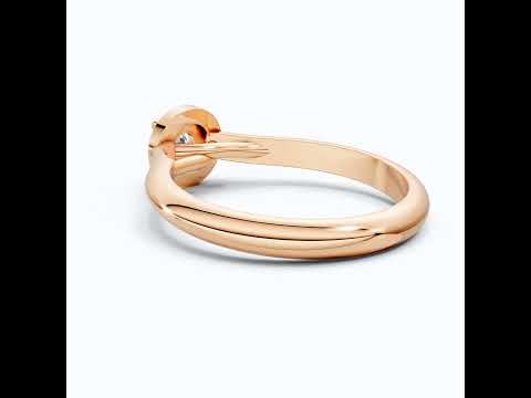 Everyday Halo Engagement Ring in Lab Diamond – Solid 9k/14k Gold or Sterling Silver Bridal Jewelry Gift for Women, Wedding Gift