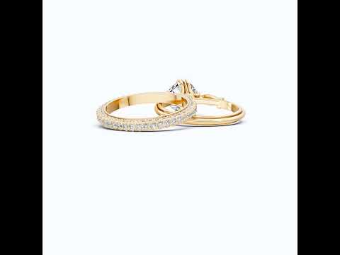 Vintage Rope Detail Round Solitaire Engagement Ring Set in 14K Solid Gold, 1.70 CT Round Cut Lab Created Diamond, Bridal Jewelry, Anniversary Gift For Her