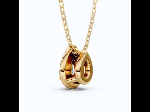 Pear Cut Halo Teardrop Wedding Pendant in 14k Solid Gold, 0.75 CT Pear Cut Lab Created Diamond, Anniversary Gift for Her, Handmade Everyday Jewelry