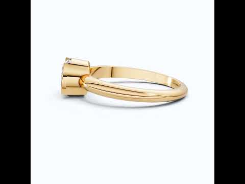 1.00 CT Round Cut Solitaire Engagement Ring in Lab Grown Diamond - 14K Solid Gold, Anniversary Gift For Women, Daily Wear Ring