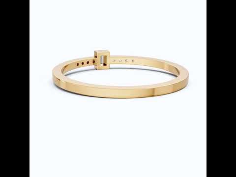 Art Deco Baguette Stacker Wedding Ring in 14K Solid Gold, 0.09 TCW Baguette/Round Cut Lab Created Diamonds, Birthday Gift For Her, Christmas Gift