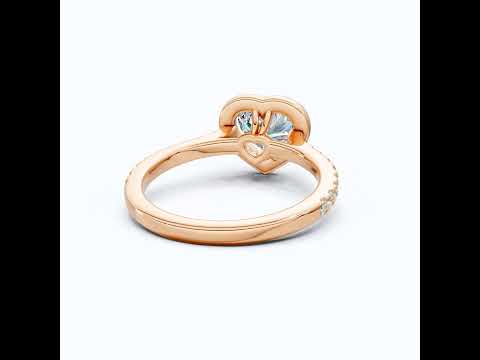 Heart Cut Halo Pave Anniversary Ring For Wife Perfect Innovation