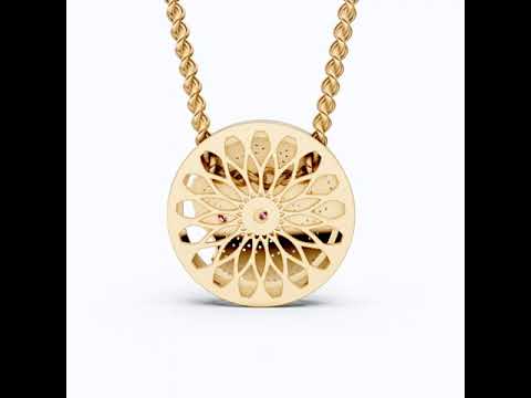 Leopard Pavé Medallion Hip Hop Pendant Necklace in Lab Grown Diamond – 14k Solid Gold, Everyday Gift for Him