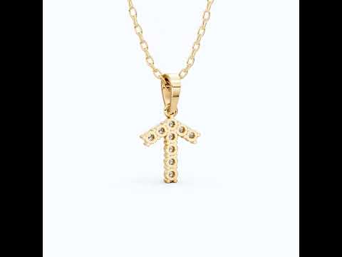 Dainty Arrow Everyday Pendant in 14K Solid Gold, 0.32 TCW Round Cut Lab Grown Diamonds, Birthday Pendant, Anniversary Gift for Her