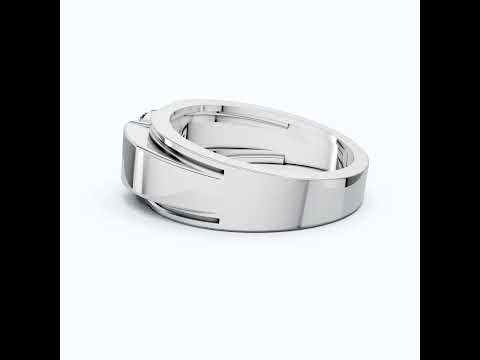 Round Diamond Men's Wedding Ring In Prong Set, Wedding Ring For Him