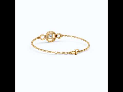 Triple Halo Bar Bracelet in 14k solid Gold, 1.31 TCW Round Cut Lab Grown Diamonds, Everyday Jewelry, Gift For Her