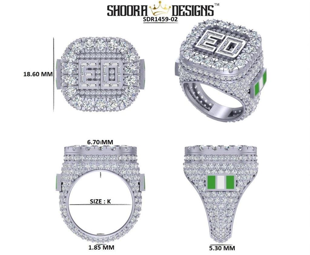 Custom Order for Silver Ring With Lab Grown Diamond