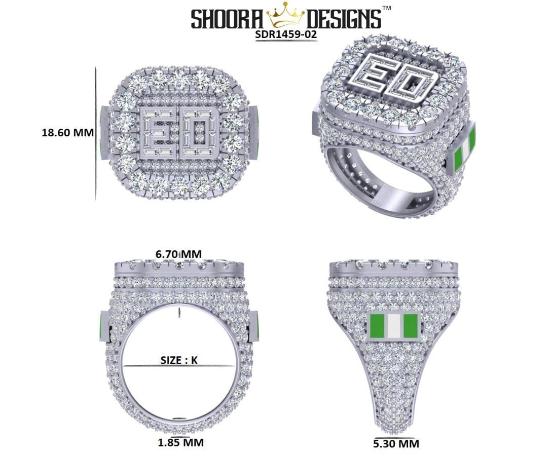 Custom Order for Silver Ring With Lab Grown Diamond