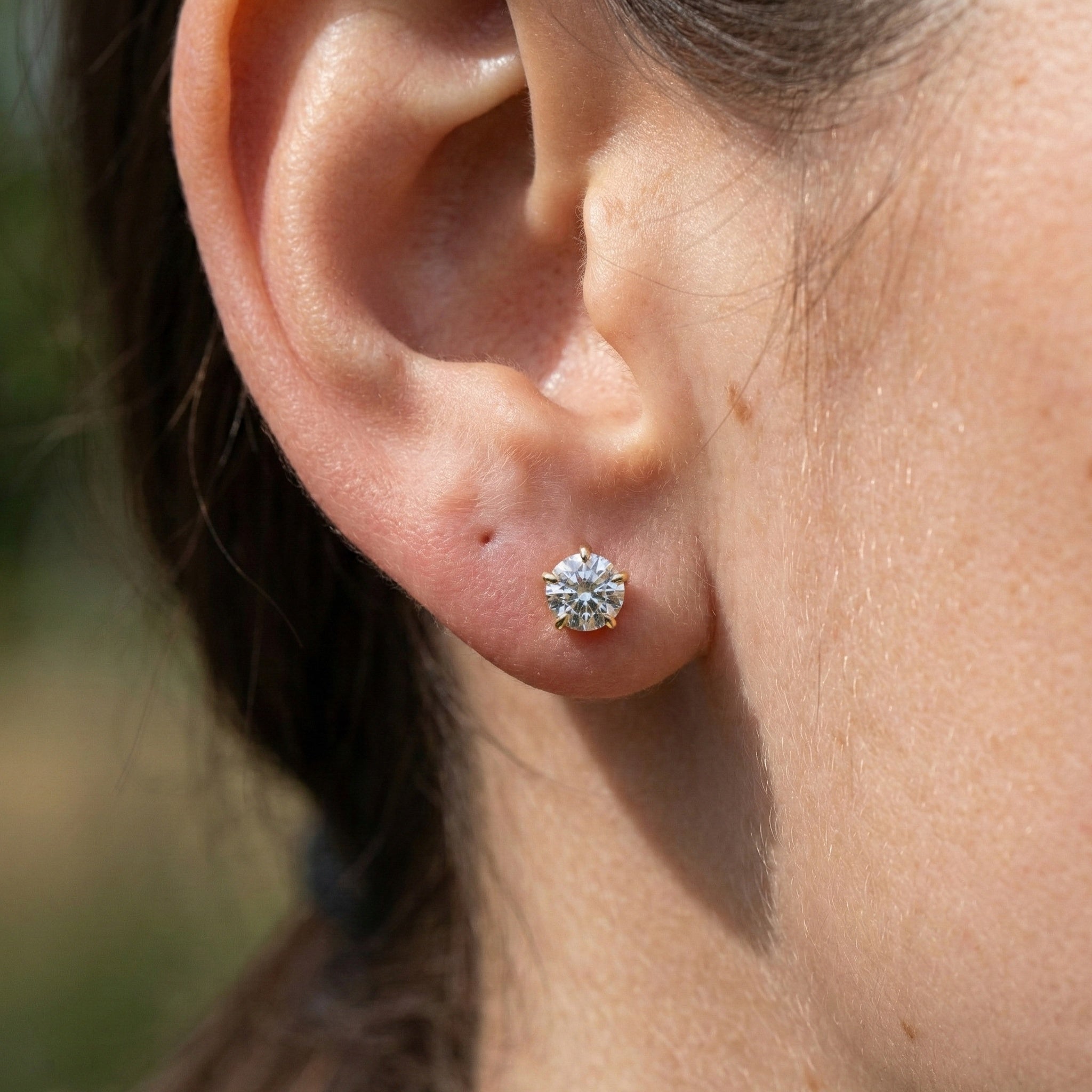 14K Rose Gold Trending Wedding Earrings, 2.00 TCW Round Cut Lab Grown Diamonds, Anniversary Gift for Wife, Handmade Luxury Jewelry