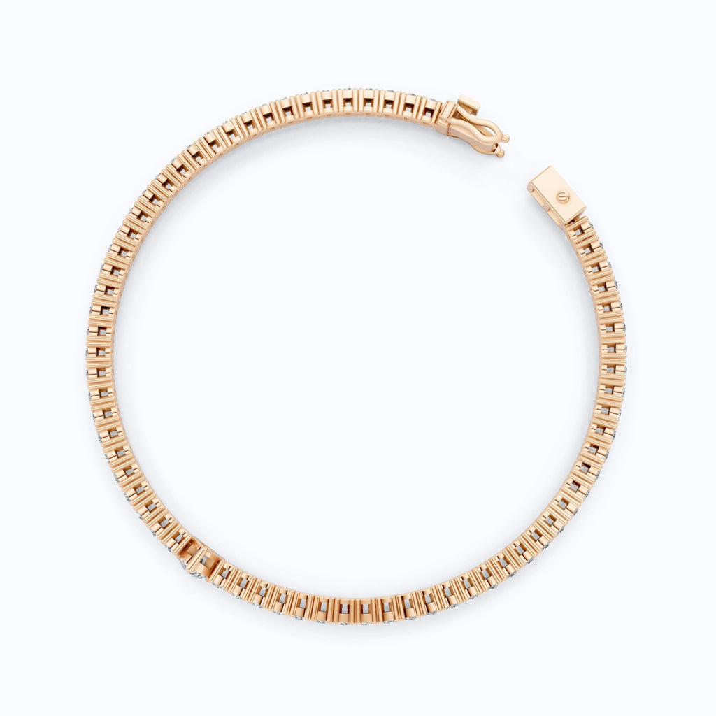 Teardrop Center Tennis Bracelet in 14k Solid Gold, 0.50 CT Pear Cut Lab Grown Diamond Bracelet, Bridal Jewelry Gift - Shoora Designs