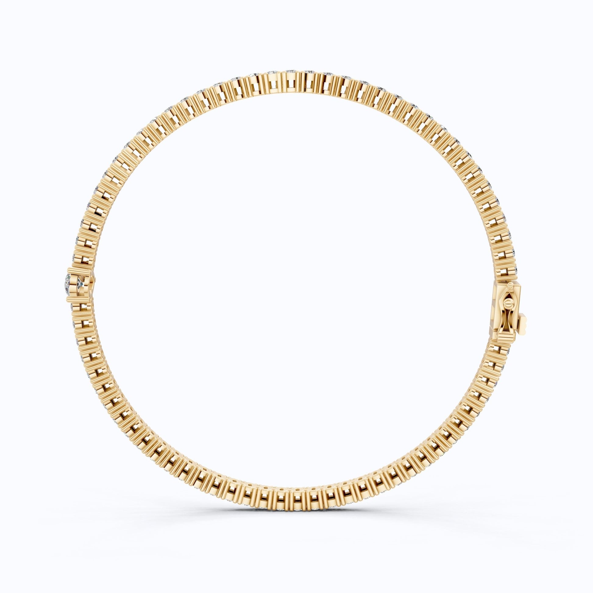 Teardrop Center Tennis Bracelet in 14k Solid Gold, 0.50 CT Pear Cut Lab Grown Diamond Bracelet, Bridal Jewelry Gift - Shoora Designs