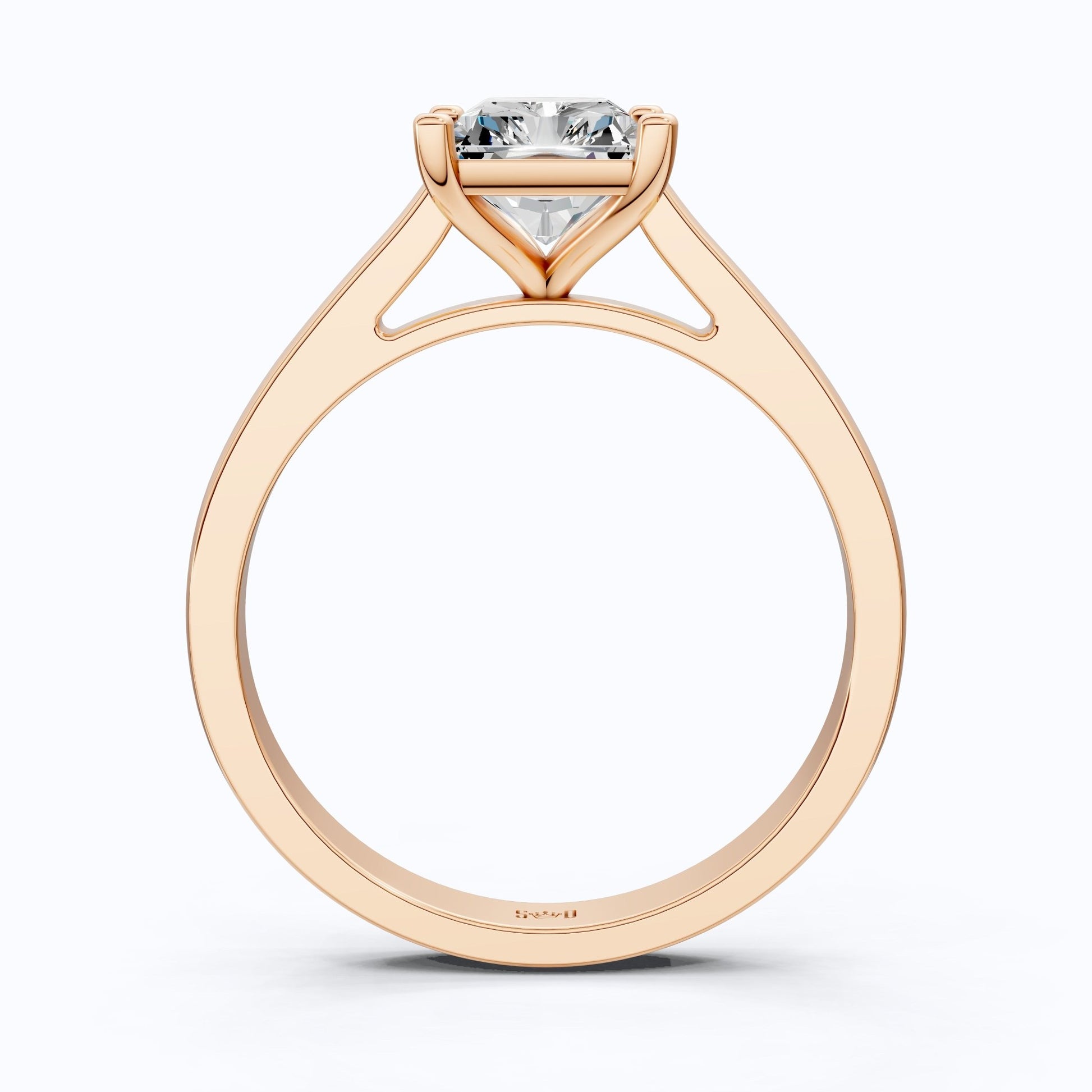 Timeless Radiant Solitaire Engagement Ring in 14K Solid Gold, 2.00 CT Radiant Cut Lab Grown Diamond, Handmade Fine Jewelry, Anniversary Gift for Women - Shoora Designs